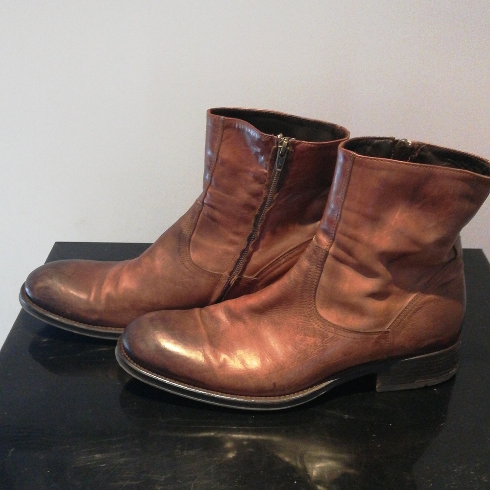 To Boot Brown Leather Boots Men's Size 8 1/2 - Picture 4 of 9
